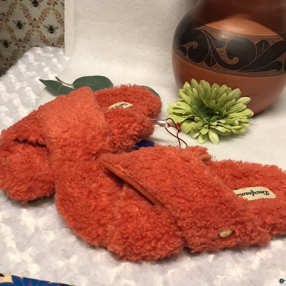 Vintage Sherpa sandal INDOOR OUTDOOR by Dearfoams sz 6